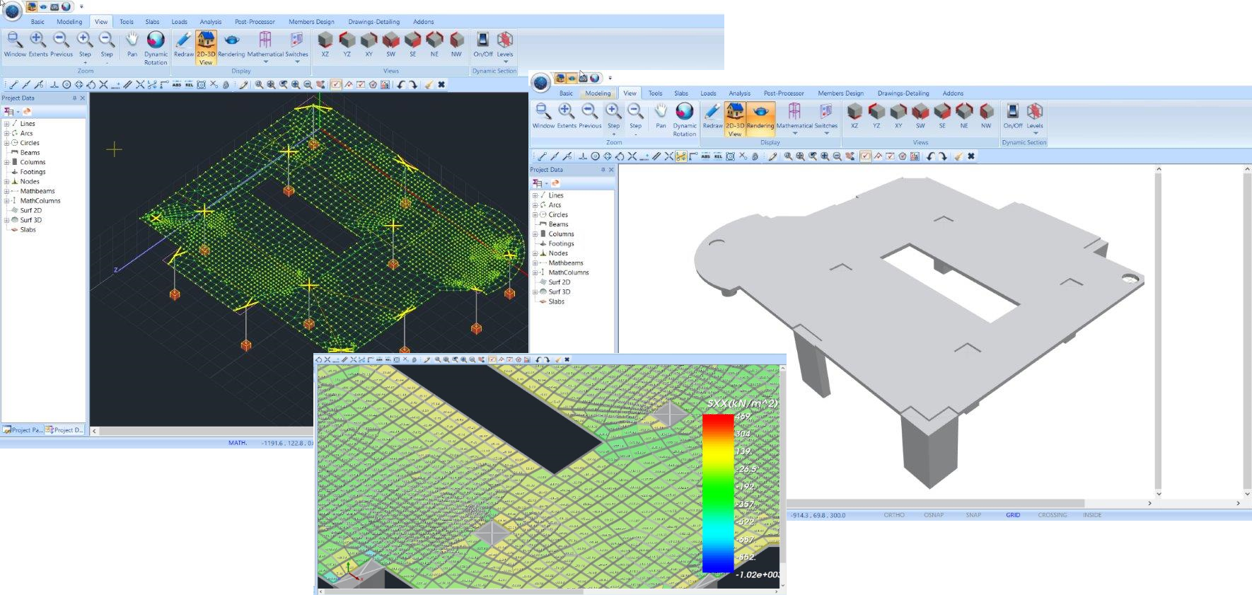 Flat slab design software